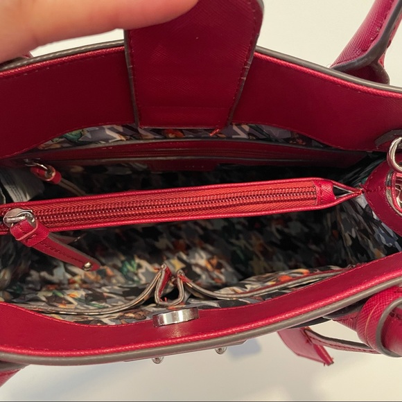 Nine West Red Satchel - Picture 5 of 7
